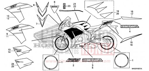 STREIFEN/MARKE (2) CBR1000RRF de 2015